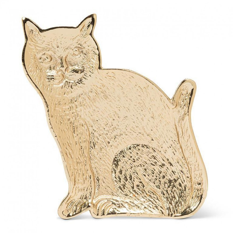 Porte-bibelot pour chat assis