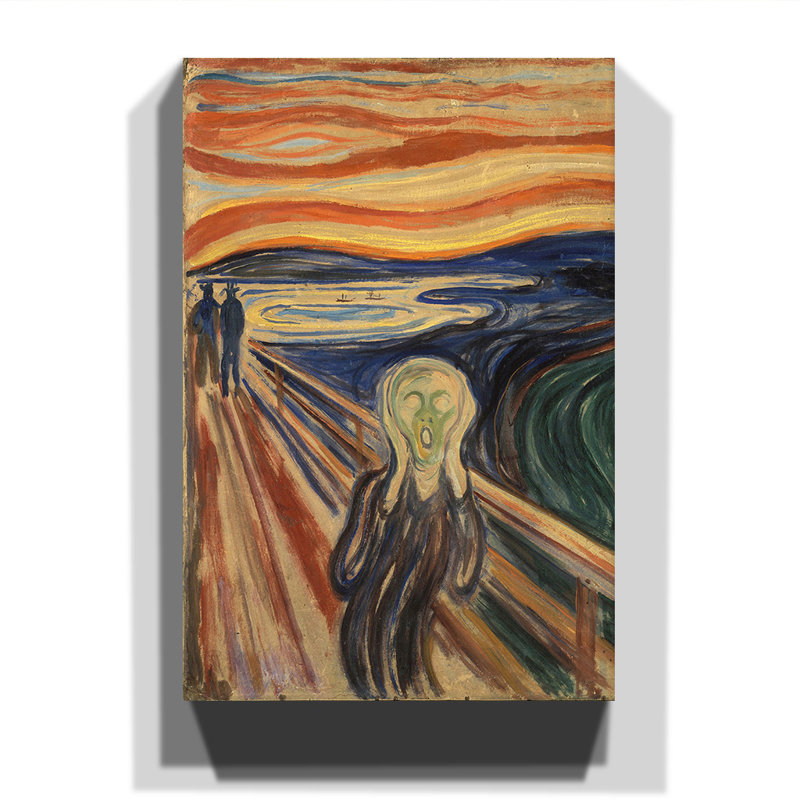 Edvard Munch - Wrapped Canvas Painting, 50cm H x 35cm W