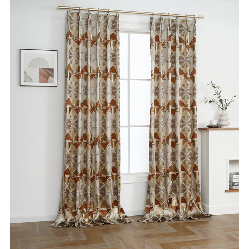 Paire de rideaux obscurcissant en polyester, L 45 po x L 108 po
