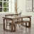 Brown Rectangular Solid Wood Dining Table-1922542316