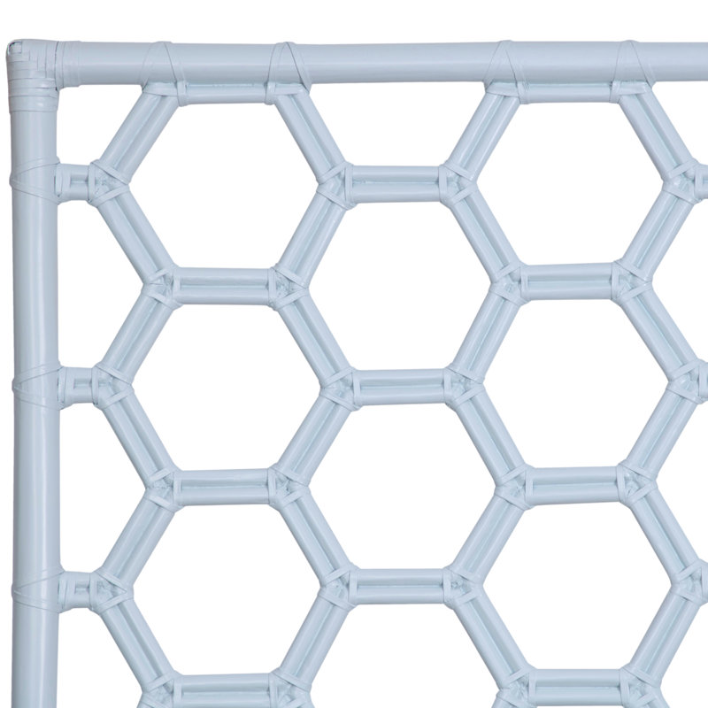 Honeycomb Bed, Queen, Light Gray