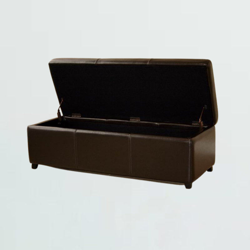 Banc de rangement en similicuir Carvalho
