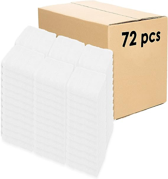 100% Cotton Midweight Washcloth, Optic White