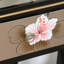 Hand-painted flower stand with draw simple high