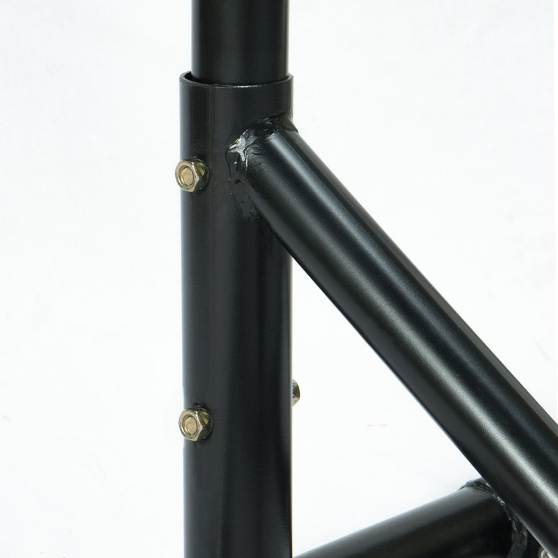 Balancelle double avec support Tallulah, Noir, Rouge foncé, 57.5