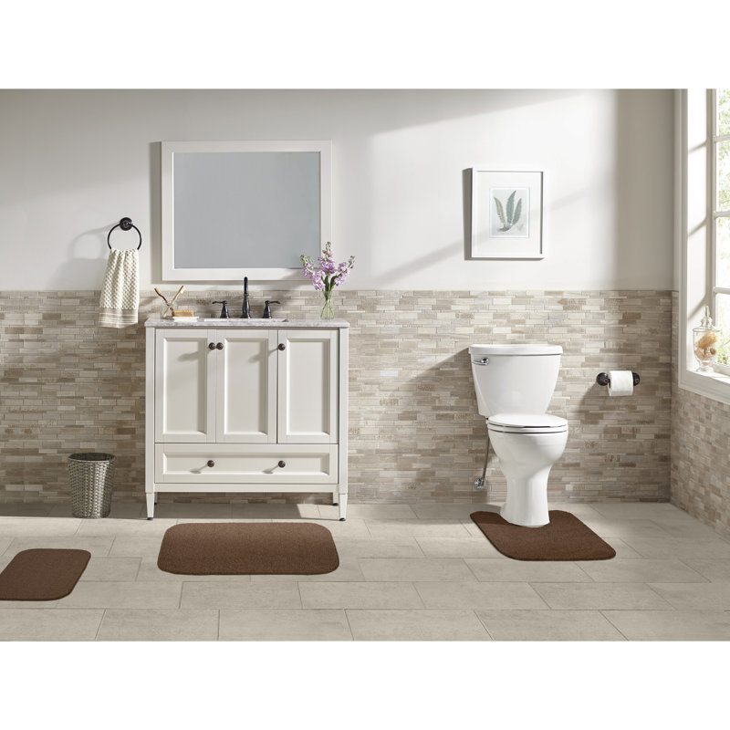 Tapis pour salle de bain Heffingen, Cannelle