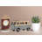 Vw Circa 1966 Tin Model 1.18 Scale Camper Van,With Pen Holder Surf Board Figurine