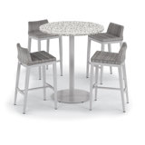Travira and Argento Outdoor 5 - Piece Bar Height Dining Set