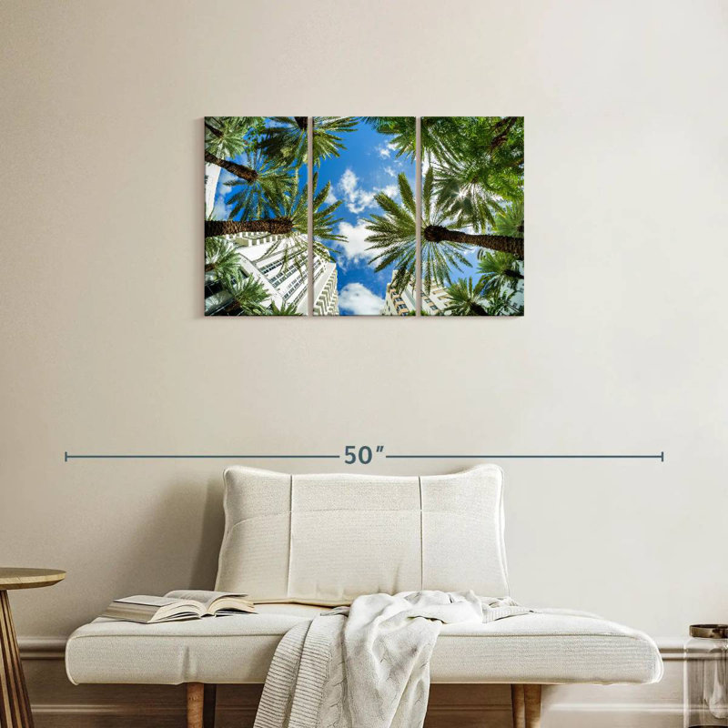 Under Miami Palms, 20" H x 33" W