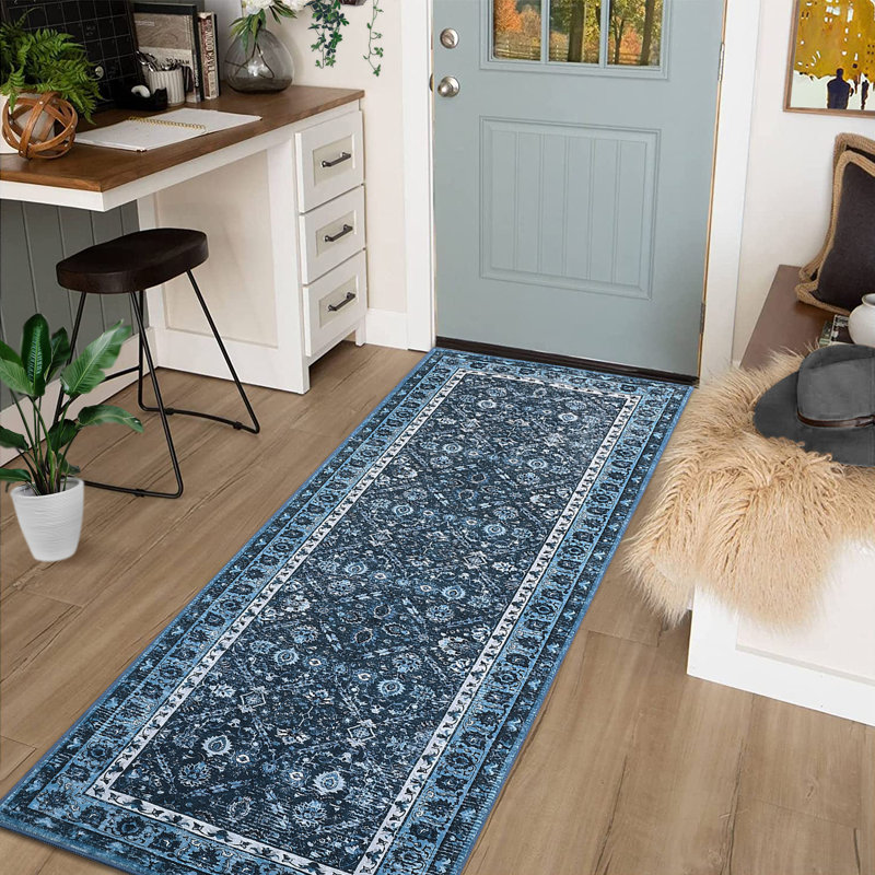 Tapis Basima avec envers antidérapant, Tapis de couloir 2 pi x 6 pi