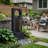 41'' Black  Modern  Wall Outdoor Fountain with LED Lights & ETL Pump