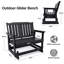 Banc d'extérieur, banc de véranda résistant aux intempéries avec capacité de 560 lb-488113229