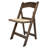 Resin Brushed Wood Look Folding Chair With Cushion By Chivari-106429013