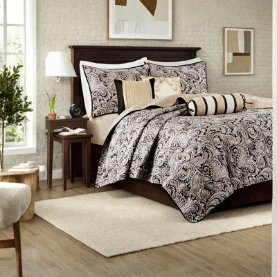 Ensembles de literie réversible, grand jacquard rembourré de coton pour la maison