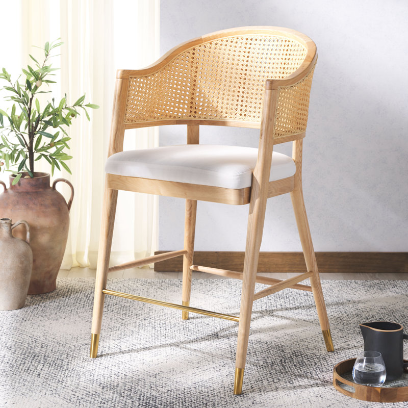 Tabouret de comptoir 22,91 po, Naturel, Tabouret de bar (siège d'une hauteur de 26,81 po)