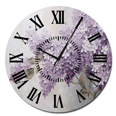 Magnifique horloge murale Lilacs Dreamscape