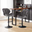 Dequavious Swivel Upholstered Adjustable Height Counter Stool with Metal Frame-1219809670