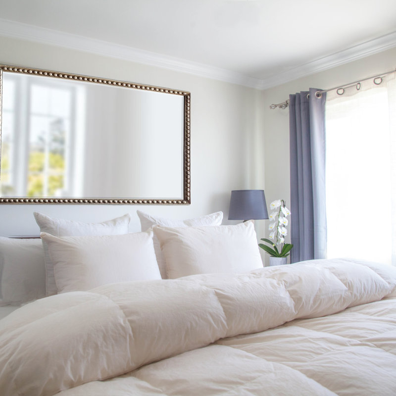White Off White All Season Down Alternative Cotton Comforter, Queen Comforter