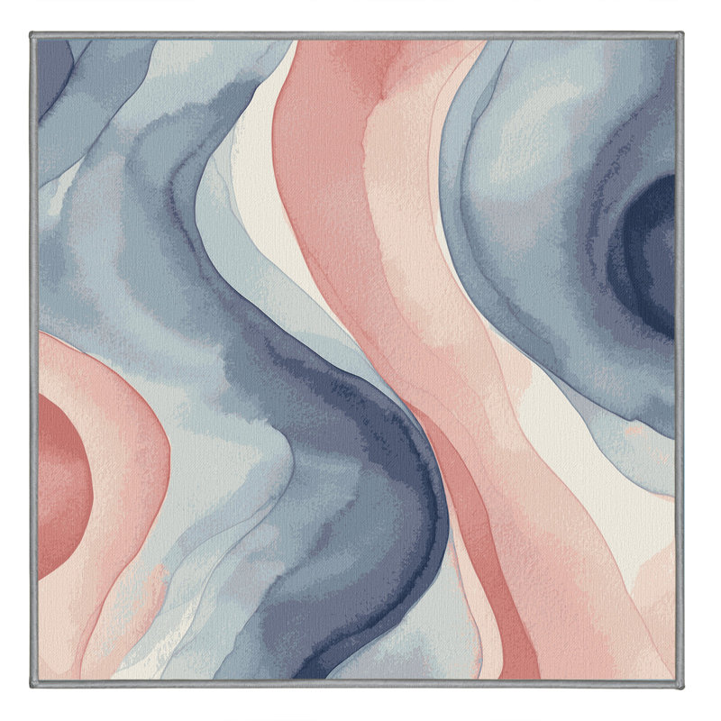 Blush Aurora Rug, Round 8'