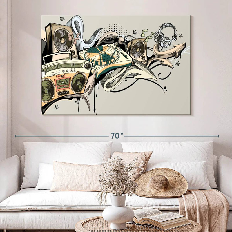 Abarca Hip Hop Music, 34" H x 51" W
