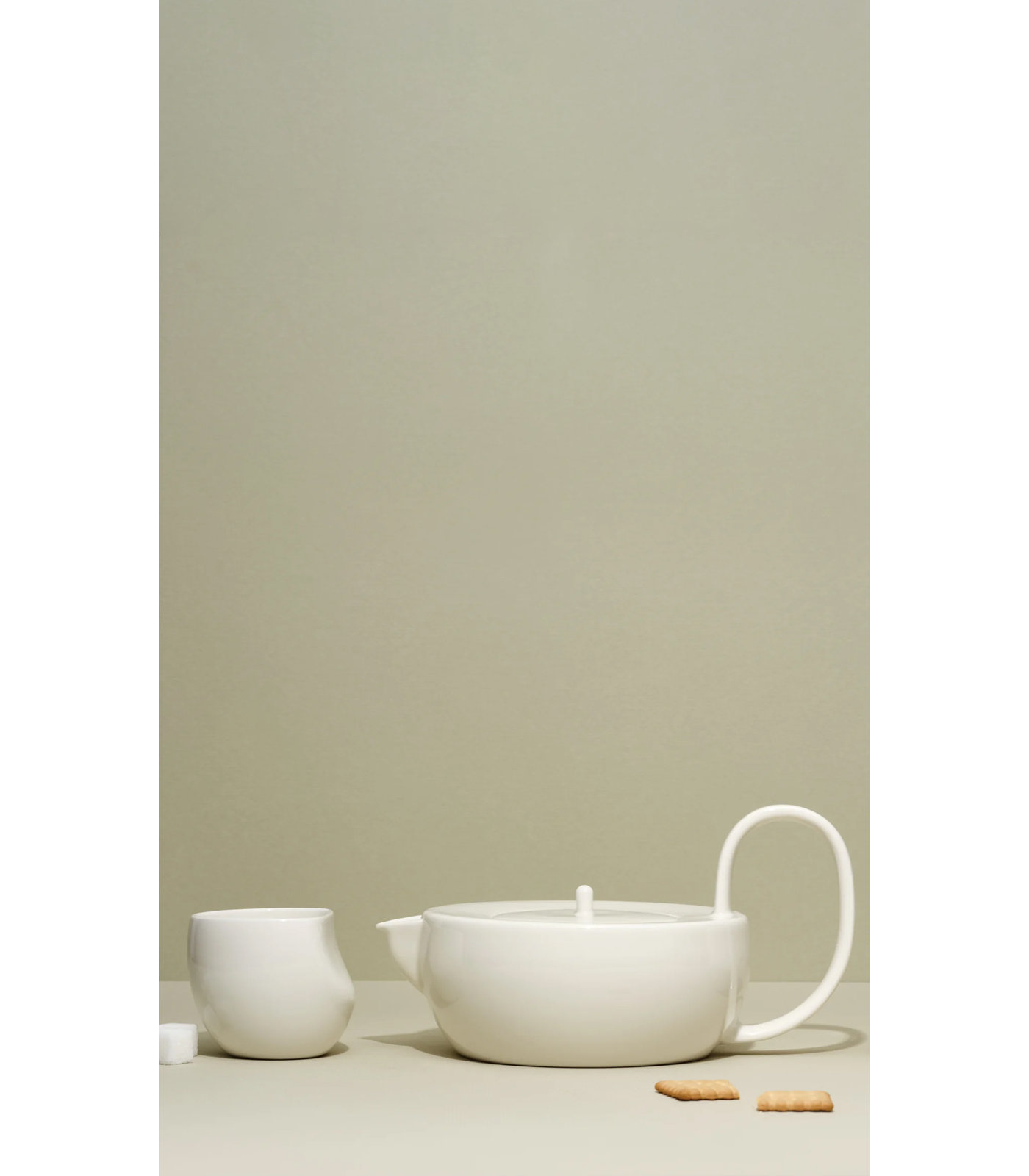 Large Teapot Set, White