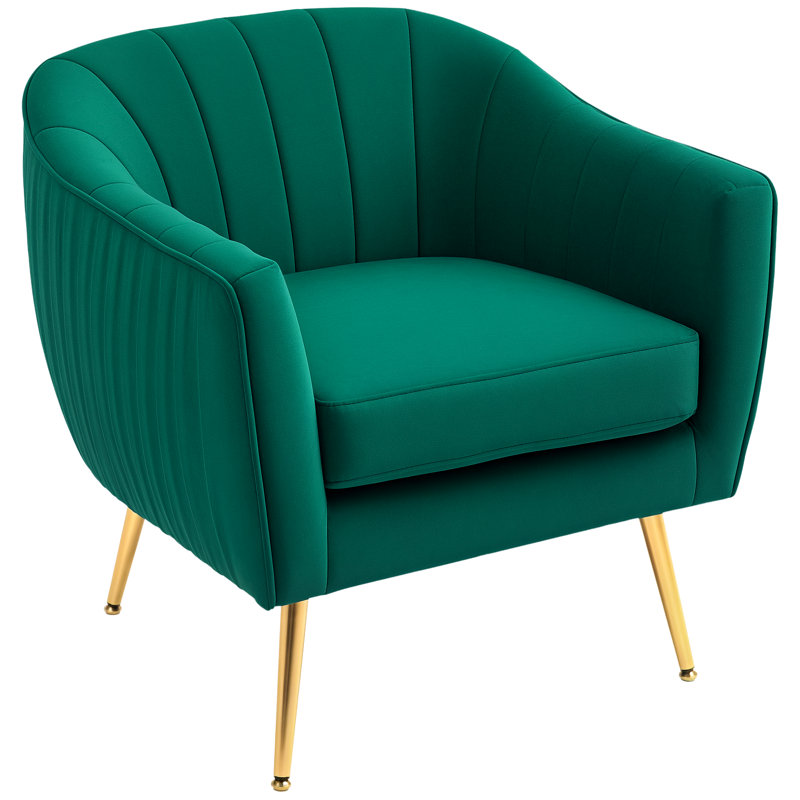Kaisa Upholstered Armchair, Green
