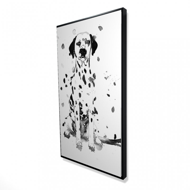 Toile encadrée avec un chien dalmatien | Décoration intérieure pour les amoureux des chiens