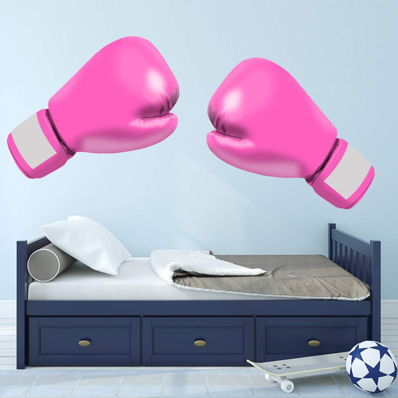 Adhésif décoratif gants de boxe Home Gym, Rose, H 48 po x l 30 po