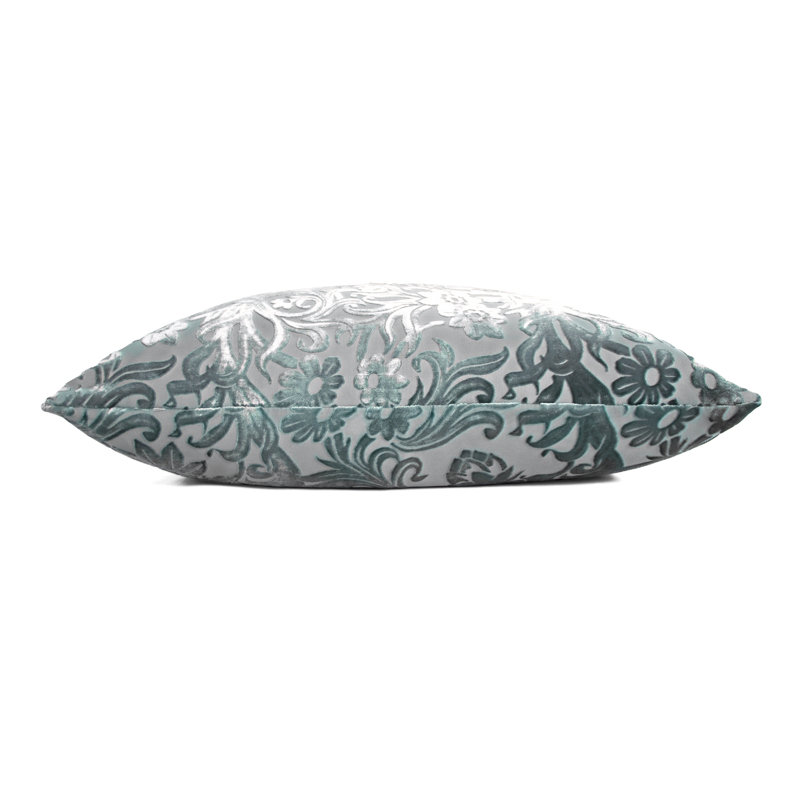 Prospect Park Square Velvet Pillow Cover & Insert, Jade, 22" x 22"