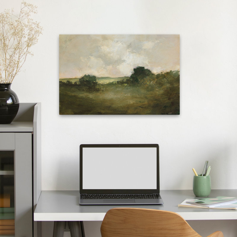 Vue contemporaine sur la campagne, H 24 po x l 16 po