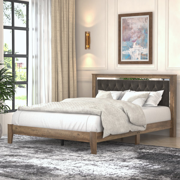 Wade Logan® Tevrat Queen Platform Bed with Headboard & Reviews | Wayfair