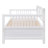 Modern Solid Wood Daybed, Multifunctional, Twin Size, White