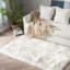 Tapis blanc moelleux à poils de mouton Haja-65284946