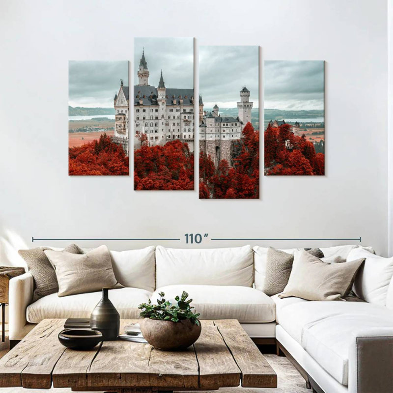 Château Lilie Grand Neuschwanstein, H 54 po x l 84 po