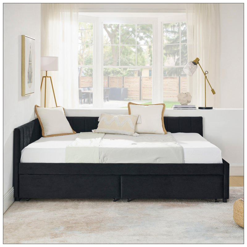Lit pour chambre à coucher, Noir