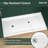 72" L x 36" W ADA Friendly Shower Pan Single Low Threshold Shower Base with Left Drain, Acrylic Slip-Resistant Shower Pan and Base, Glossy White Shower Tray with Drain Assembly, Integrated 3-Sided Tile Flange Shower Base for 3-Wall Alcove Installation-128706393