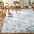 TOMMY BAHAMA Shibori Summer Tie Dye Indoor Outdoor Area Rug Blue/Dark Blue/Ivory-97556660