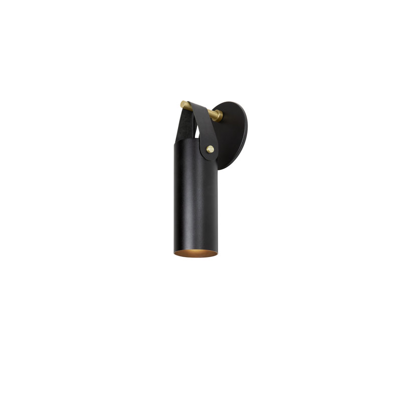 Spero Dimmable Wall Sconce, Black, Black