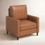 Fauteuil inclinable en cuir fleur -794914790