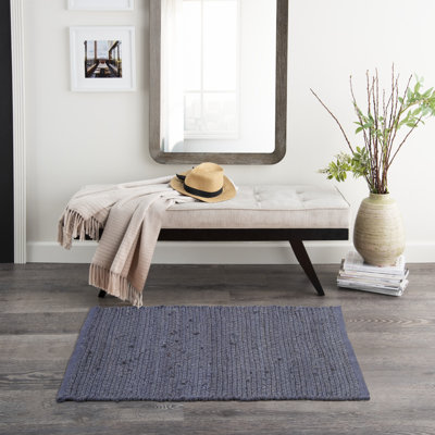 Tapis tissé à plat de couleur unie Gerri