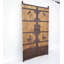 Panneaux de porte antiques en bois chinois avec motifs de cerfs et de chauves-souris en fer