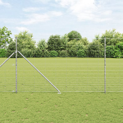 Vidaxl Field Fence Galvanized Steel