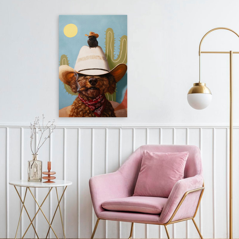 Curly II - animaux fantaisie urbaine et pop surréalisme, H 24 po x l 16 po