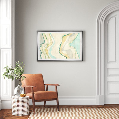 « ocean cascade i »-impression sur toile