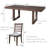  GatherHaven 7-Piece Extendable Farmhouse Dining Set - 60" to 78" Rustic Wood Table with 6 Upholstered Chairs, Expandable for 6-8 People-226028148-226028151