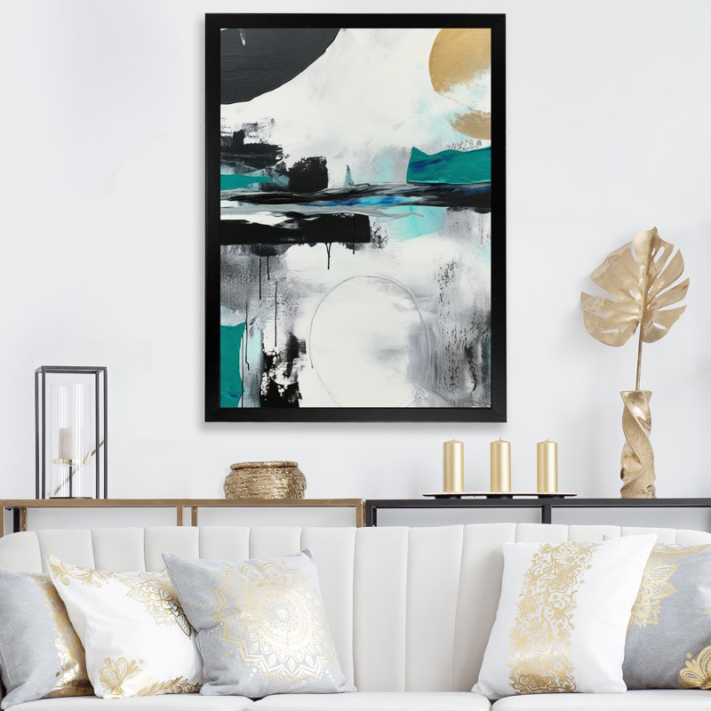 «Exploration Boho Simplicity I», art mural abstrait sur toile, H 32 po x l 24 po x P 1 po