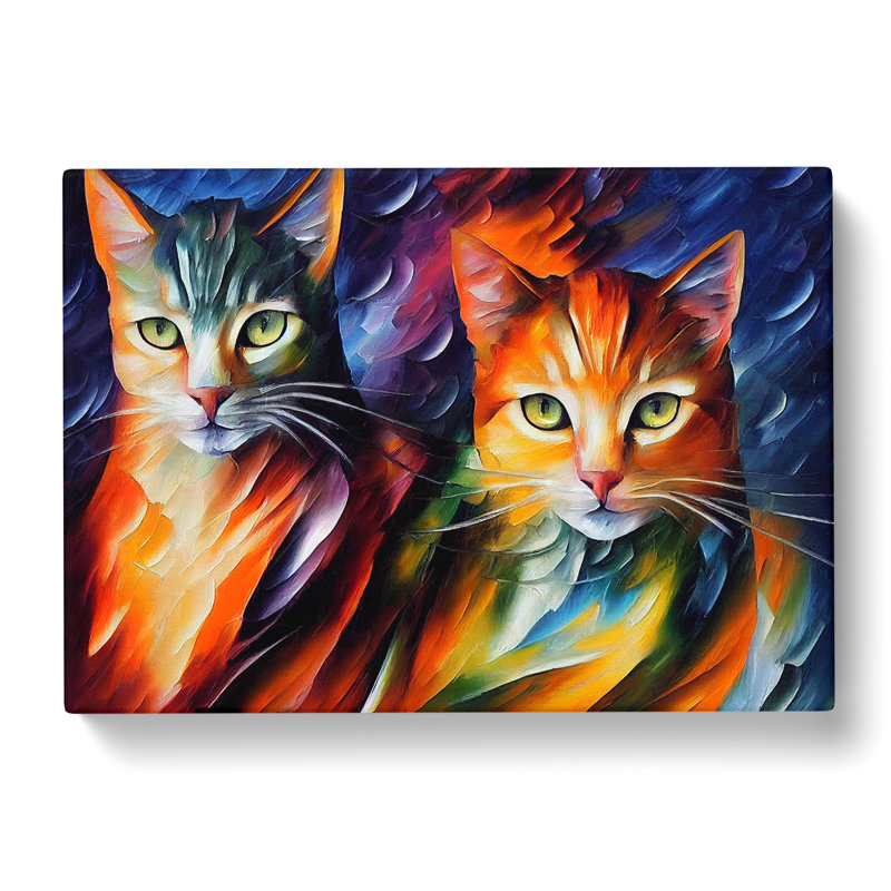 Cat - Wrapped Canvas Print, 40cm H x 60cm W x 3cm D