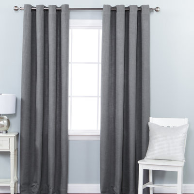 Panneaux de rideau semi-transparents avec œillets de couleur unie