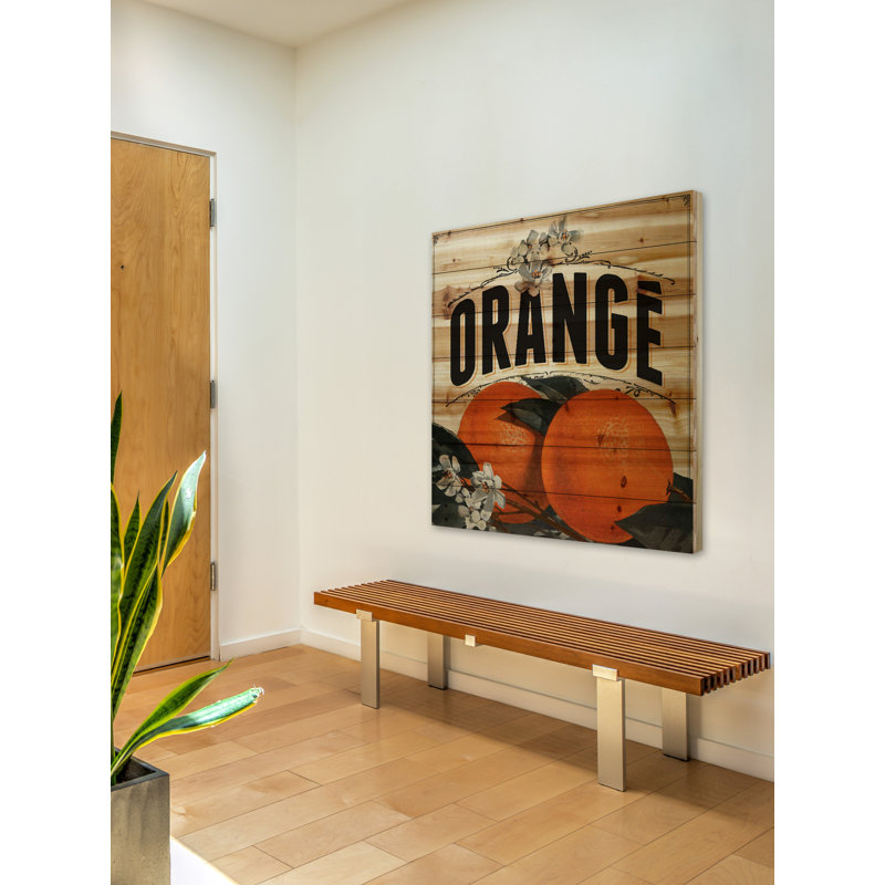 French Fruit Natural Pine Wood Wall Art, 40" x 40"