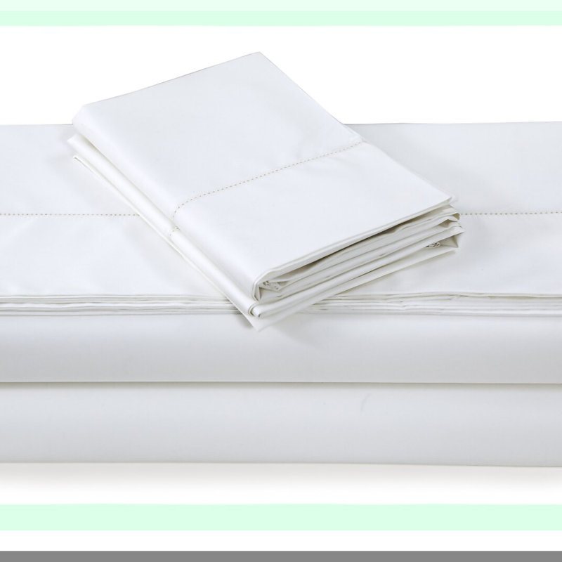 LuxurySateen500ThreadCountDeepPocketSheetSetSpa, White